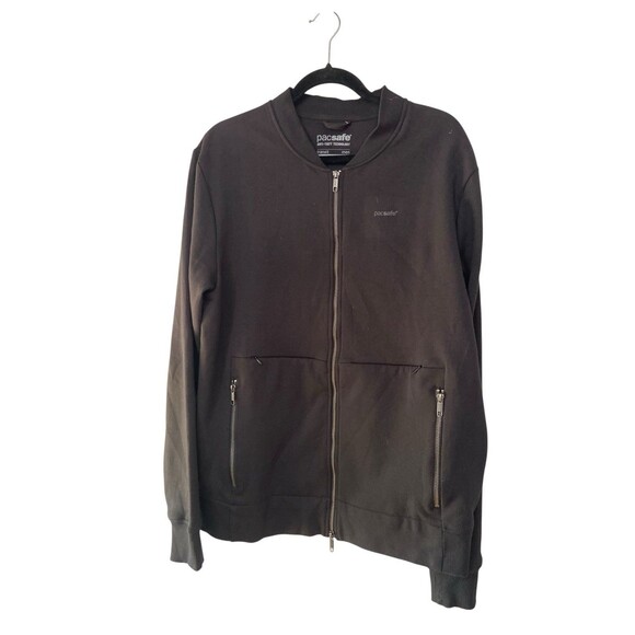 Pacsafe Mens Transit Anti-Theft Travel Jacket Size XL Black RFID Security Pocket - Picture 2 of 16